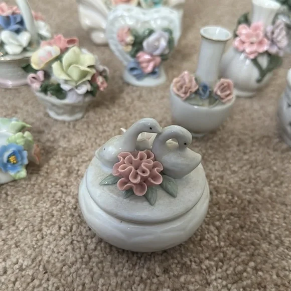 Floral Porcelain Figurine Collection - Picture 7 of 7